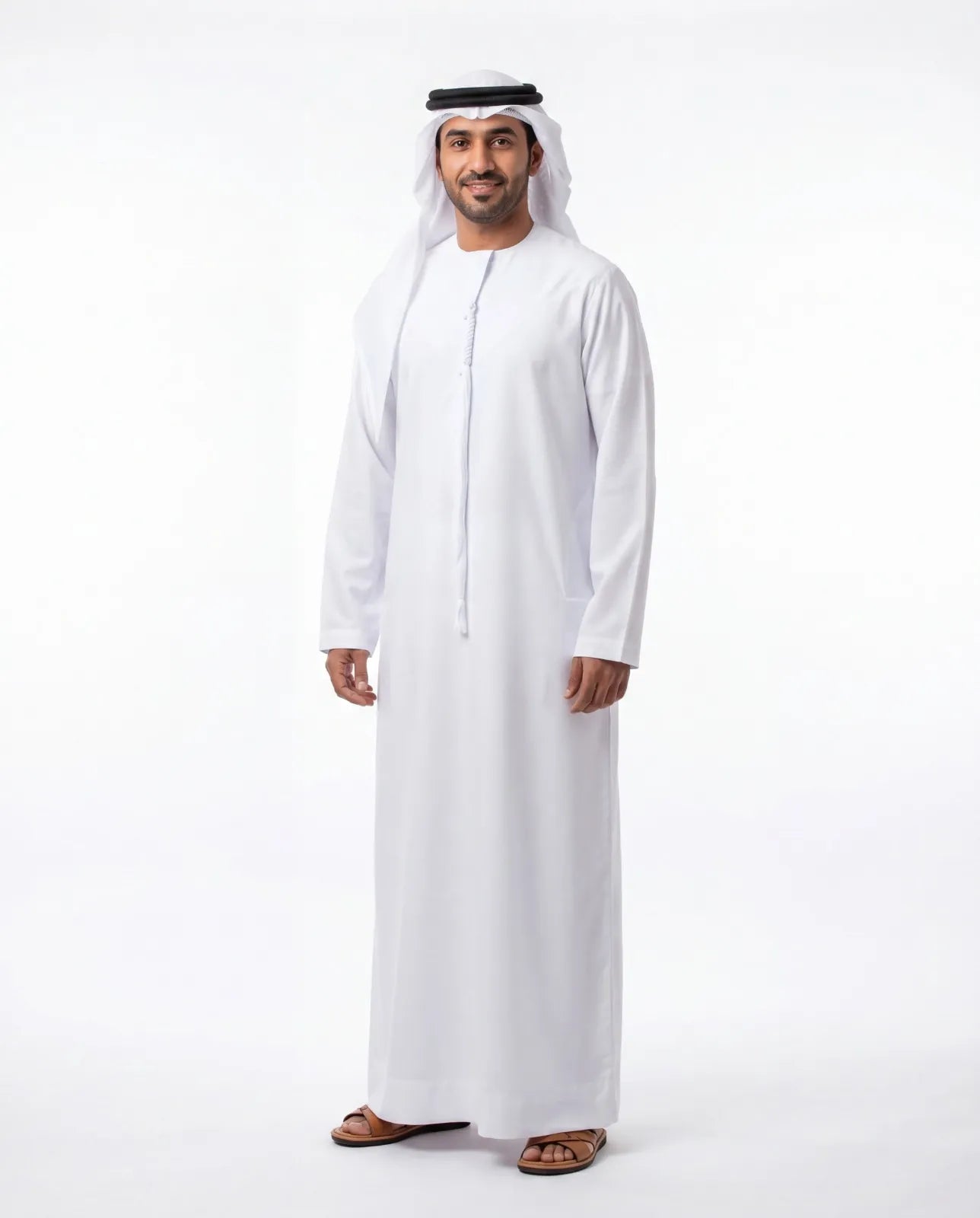 Pure White Kandura for Men – Buy Emirati Thobe Online UAE