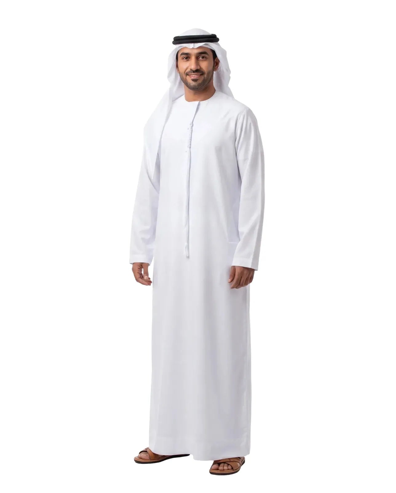 Pure White Kandura for Men – Buy Emirati Thobe Online UAE