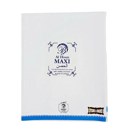 Traditiona-White-Wuzar-with-Royal-Blue-Border-UAE