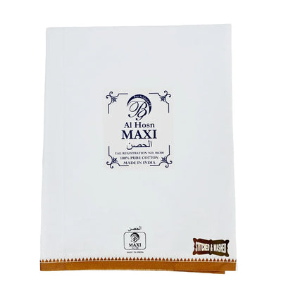 Traditional-White-Wuzar-with-Golden-Brown-Side-Border-UAE-Collection