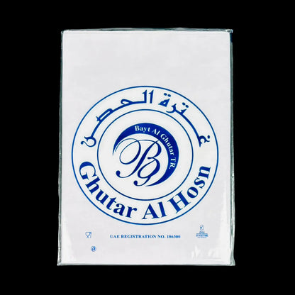 White Medium Hard Ghutra – Classic Arabic Headwear for Men