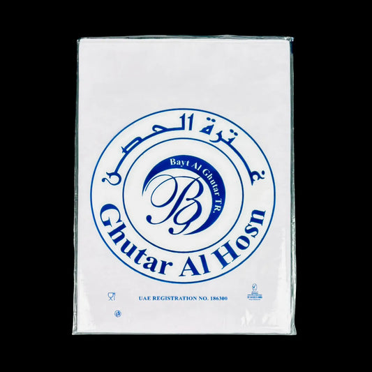 White Medium Hard Ghutra – Classic Arabic Headwear for Men