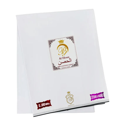 AL Hosn King Wuzar with color borders  – Stitched & Washed Luxury Lungi UAE