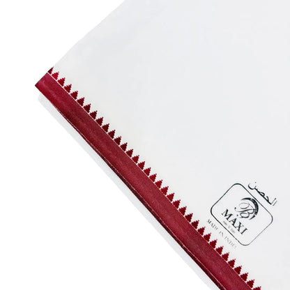 White-Cotton-Wuzar-with-Rich-Maroon-Border-Premium-gcc