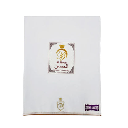 AL Hosn King Wuzar with color borders  – Stitched & Washed Luxury Lungi UAE