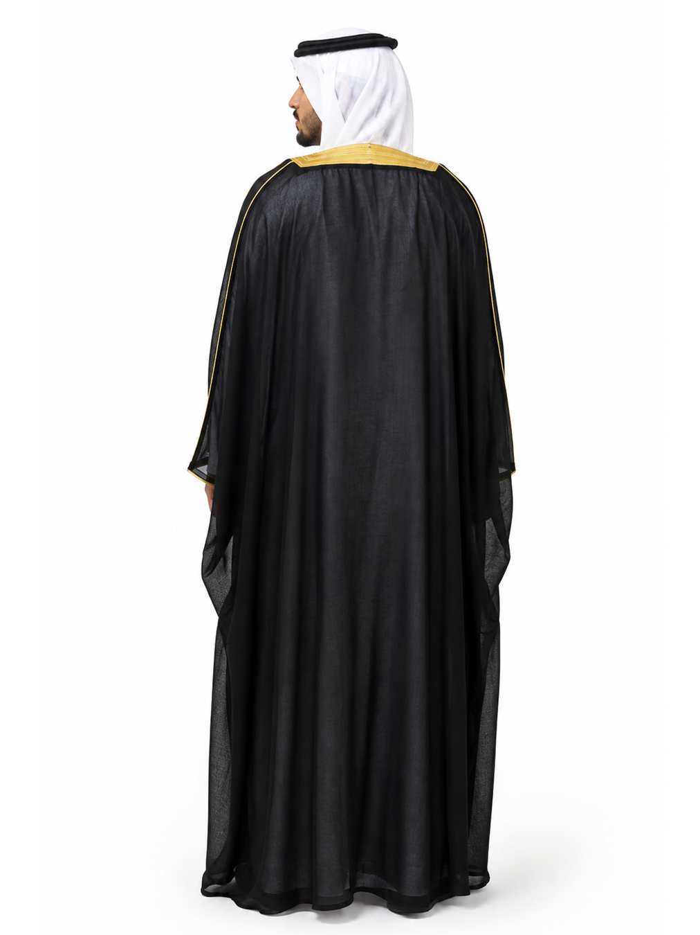 Black Bisht – Luxury Emirati Cloak UAE