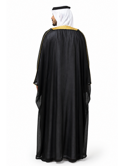 Black Bisht – Luxury Emirati Cloak UAE