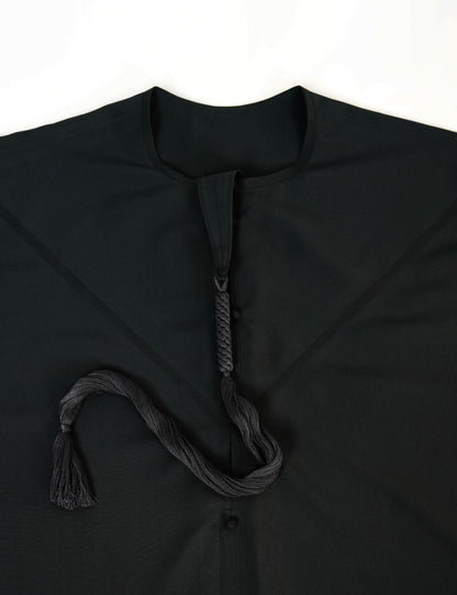 Black Kandura for Men – Emirati Style Thobe